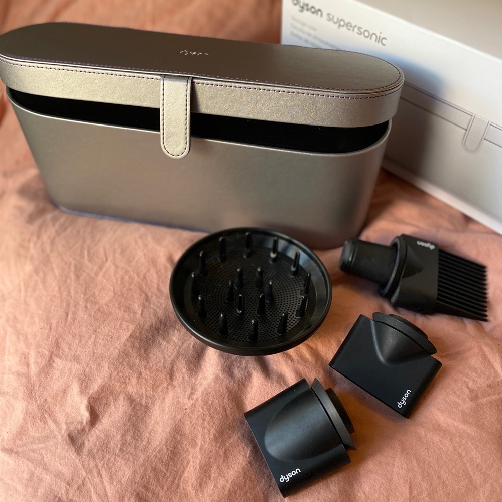 NWB Dyson Gold Storage Case with Attachments